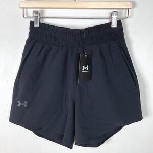 Under Armour Women's Flex Woven Running Shorts XS Black‎ Elastic Waistband